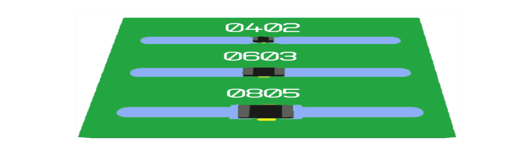 Matching trace width to component sizes.